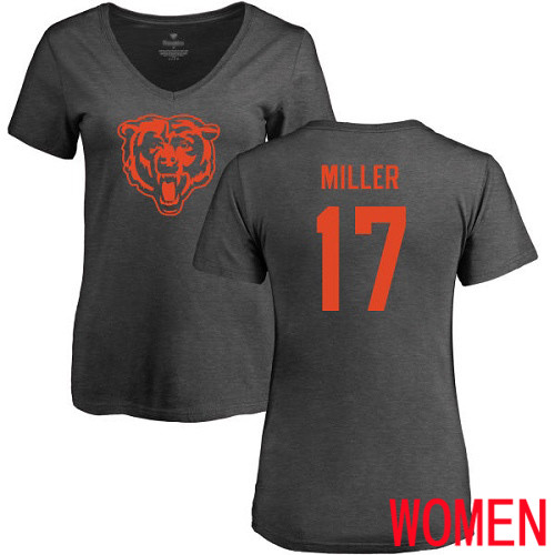 Chicago Bears Ash Women Anthony Miller One Color NFL Football #17 T Shirt->nfl t-shirts->Sports Accessory